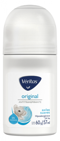 Desodorante Veritas Original Antitranspirante a Roll, 57 ml / 2,01 oz (Azul)
