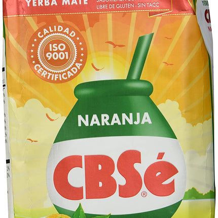 Yerba mate CBSe Naranja Sin TACC, 500 gr / 17,63 oz