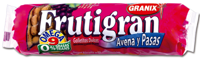 Galletitas Frutigran con avena y pasas 250 g – Envio internacional