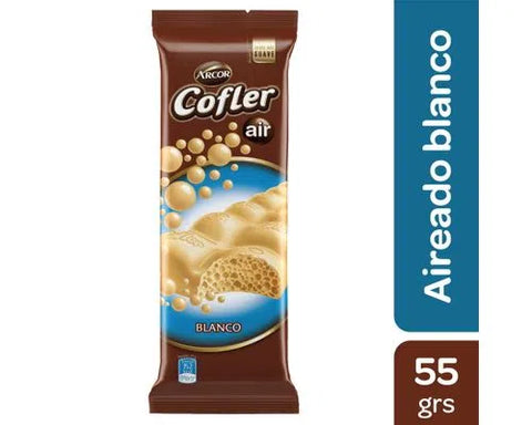 Chocolate Blanco Cofler Air Arcor, 55 g / 1,94 oz