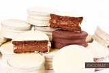 White Chocolate Alfajores with Dulce de Leche Without TACC Chocoleit, 50 g / 1.76 oz (Box of 12)