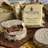 Cachafaz Alfajor of white chocolate with dulce de leche, 60 g (Box of 12)
