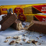 Bon o Bon Oblea de Chocolate Relleno de Mantequilla de Maní, 600 g / 21.2 oz (Caja de 20 unidades)