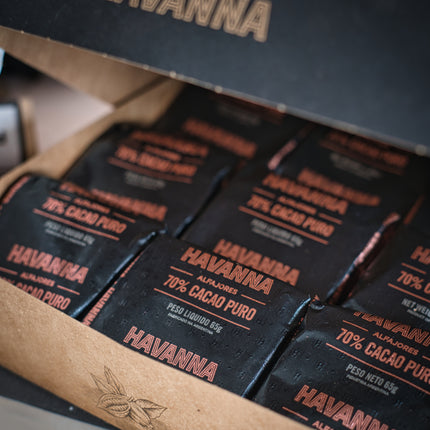 Havanna alfajor 70% dark chocolate cocoa with dulce de leche, 585 g (Box of 9)