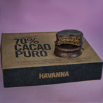 Havanna alfajor 70% chocolate negro cacao con dulce de leche, 585 g (Caja de 9)