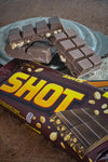 Chocolate Shot barra de chocolate con leche y cacahuetes, 170 g / 6 oz