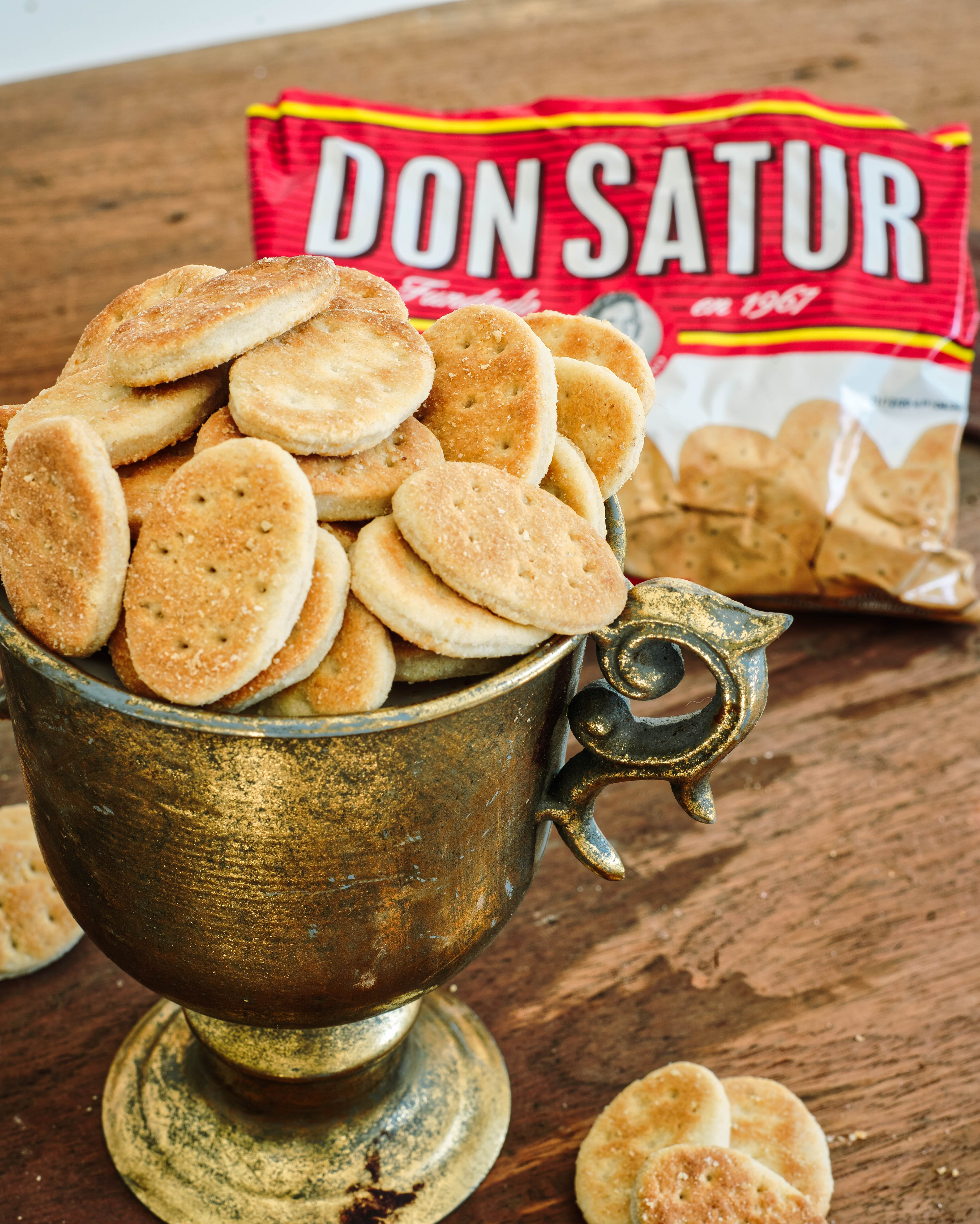Don Satur Bizcochos Horneados Sabor Queso – Pack Of 6, 140g Each, Savory Cheese Biscuits