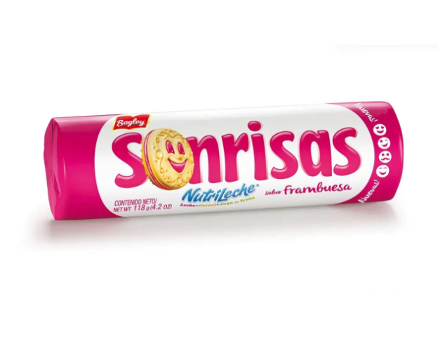 Galletas Sonrisas relleno gelatina arándano Pack x3 118 g – Envio internacional