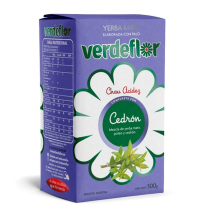 Yerba Mate Verdeflor Cedrón 500g – Envío internacional