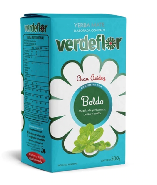 Yerba Mate Verdeflor Boldo 500g – Envío internacional
