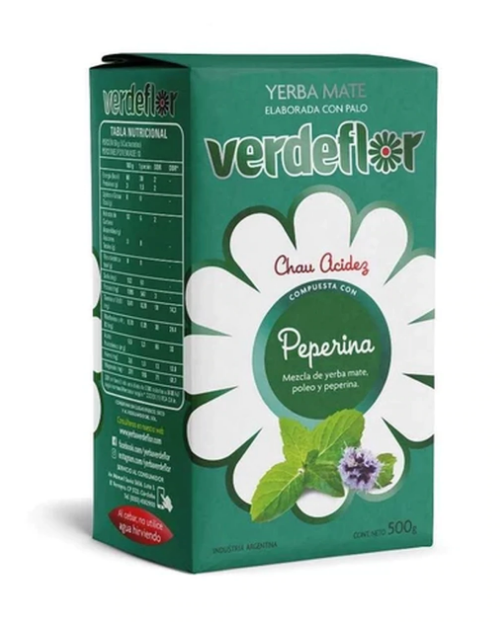 Yerba Mate Verdeflor Peperina 500g – Envío internacional