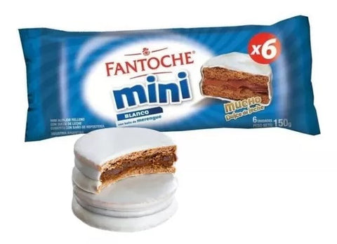 Alfajor Mini Blanco Fantoche, 150 g / 5,29 oz (Paquete de 6)