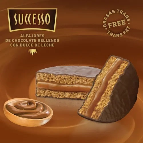 Successo Chocolate Alfajores, 50 g (box of 12)