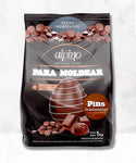 Chocolate Semiamargo en forma de Pins para moldear Alpino, 1 kg / 35,26 oz