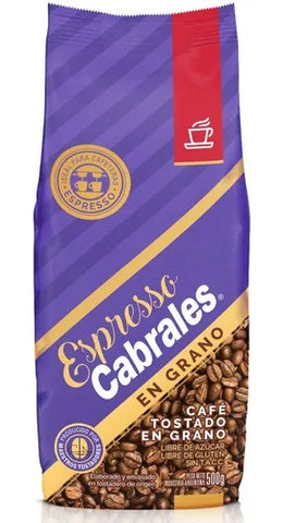 Café Tostado en grano Sin TACC Cabrales, 500 g / 17,63 oz