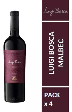 Combo x4 Luigi Bosca Malbec 750ml – Pack vino argentino premium – Envío internacional