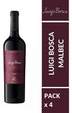 Combo de 4 Vinos Tinto Luigi Bosca Malbec, 750 ml
