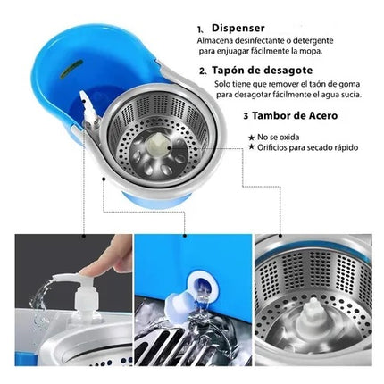 7 L adjustable mop floor mop bucket