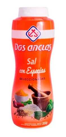 Sal con Especias seleccionadas Dos Anclas, 200 g / 7,05 oz (Salero)