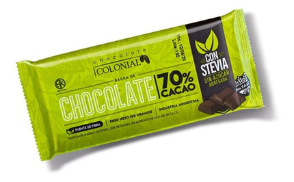 Colonial TACC Free 70% Chocolate Bar, 100 g / 3.52 oz