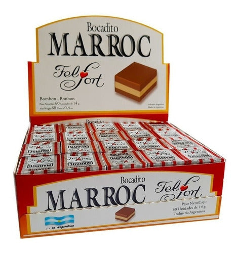 Bocaditos Marroc Felfort, 14 g / 0,49 oz (Caja de 60 unidades)