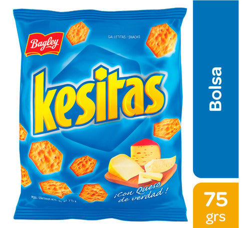 Galletitas Kesitas sabor Queso Bagley, 75 g / 2,64 oz (Bolsa)