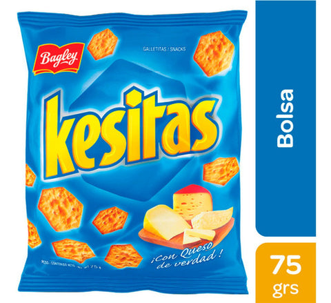 Kesitas Bagley Cheese Flavored Crackers, 75 g / 2.64 oz (Bag)
