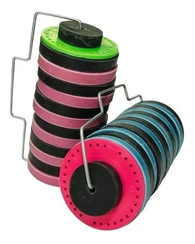 Family Rubber Shuffle Board Game with Beach Counter