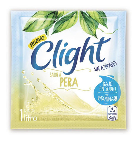Jugo Clight sabor Pera Sin TACC, 7 g / 0,24 oz (Caja de 20 sobres)