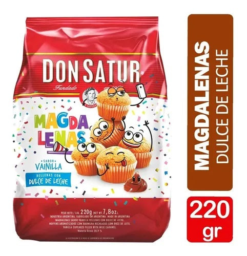 Vanilla muffins filled with dulce de leche Don satur, 220 g / 7.76 oz