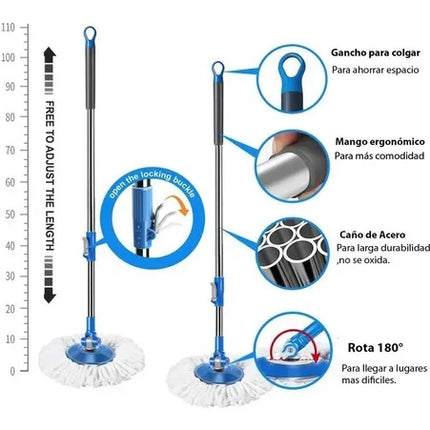 7 L adjustable mop floor mop bucket