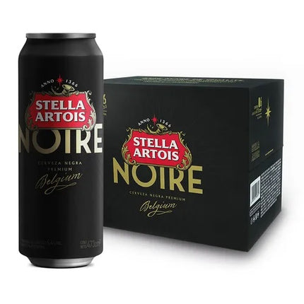 Stella Artois Noire Premium Black Beer, 473 cc / 99.88 oz (Pack of 6)