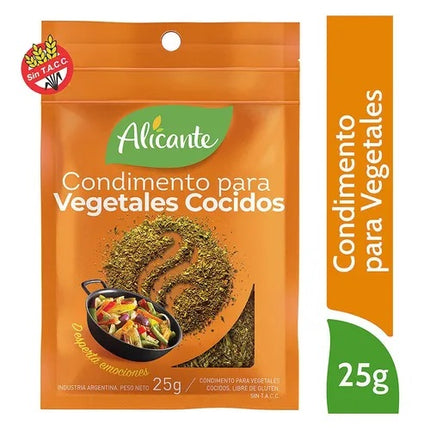Seasoning for Cooked Vegetables Without TACC Alicante, 25 g / 0.88 oz