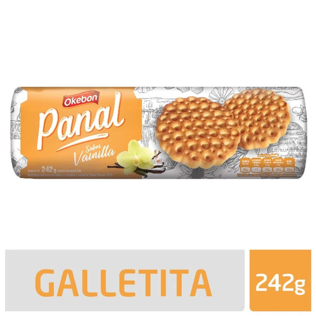 Galletita Panal sabor Vainilla Okebon 242 g – Envío internacional