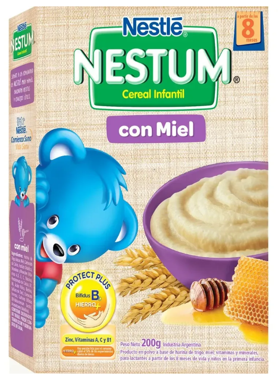 Nestle Nestum Miel Cereal Infantil, 200 g