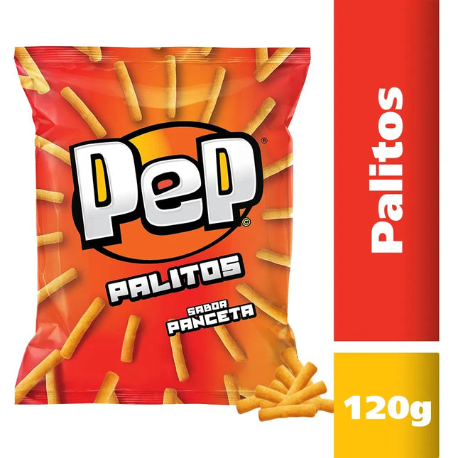 Palitos Pep de harina de trigo frita con sabor a tocino, 120 g / 4,23 oz