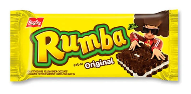 Galletitas Rumba chocolate con relleno de coco 118 g – Envio internacional