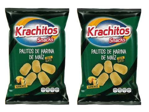 Palitos de harina de maiz Chizitos sabor Queso Krachitos, 65 g / 2,29 oz (2 unidades)