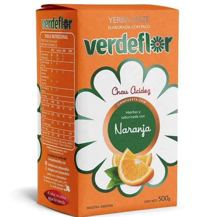 Yerba Mate Verdeflor Naranja 500g – Envío internacional