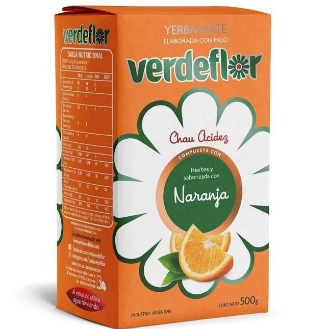Yerba Mate Verdeflor Naranja 500g – Envío internacional