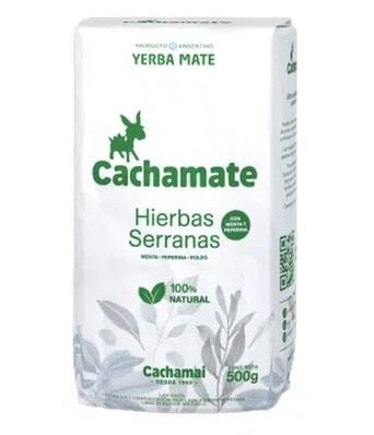 Yerba mate Hierbas Serranas Cachamate (White), 500 g / 17.63 oz
