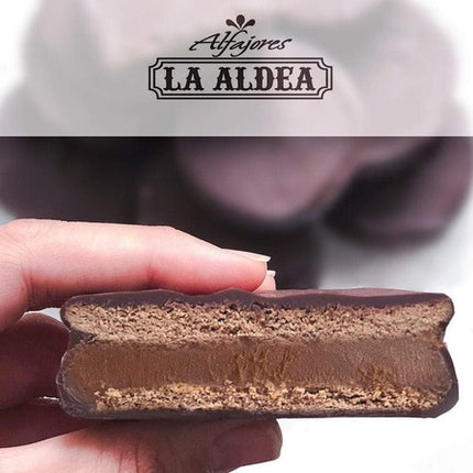 Alfajores de Chocolate relleno de Dulce de Leche La Aldea, 780 g / 27,51 oz (Caja de 12)