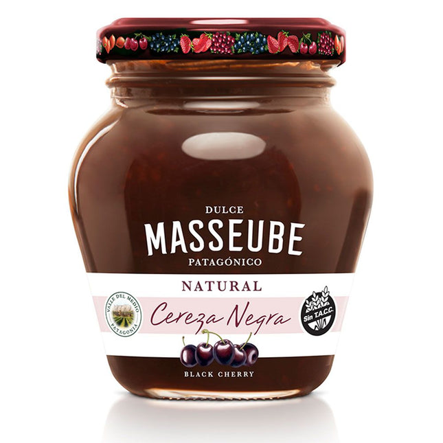 Mermelada Masseube Cereza Negra Sin TACC, 350 gr / 12,34 oz