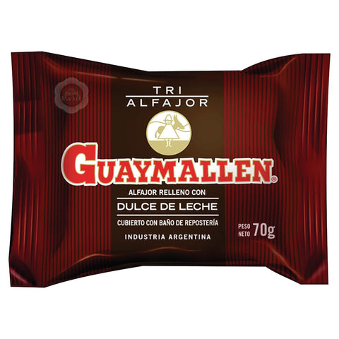 Alfajor triple de chocolate Negro Guaymallen, 70 g / 2,46 oz