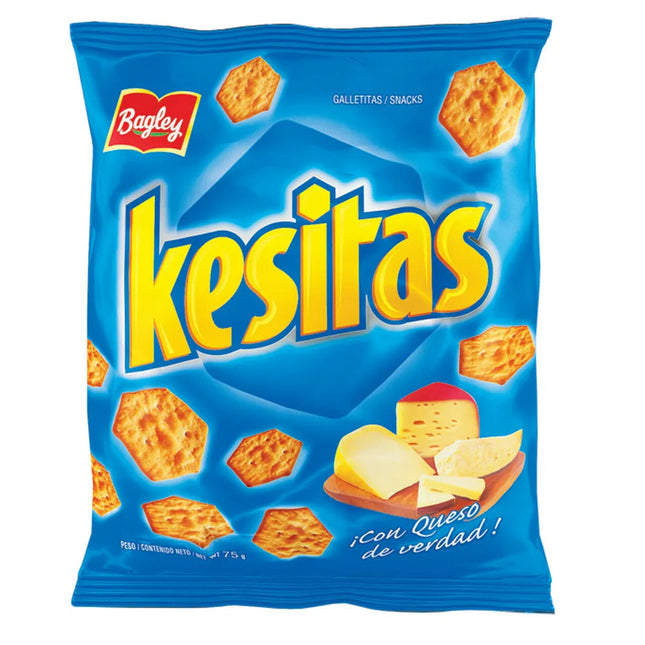 Galletitas Kesitas sabor Queso Bagley, 75 g / 2,64 oz (Bolsa)
