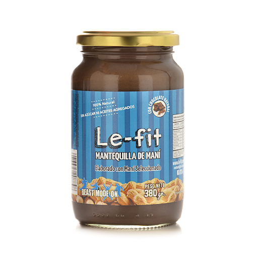 Mantequilla de maní sabor Chocolate Le-fit, 380 g / 13,40 oz