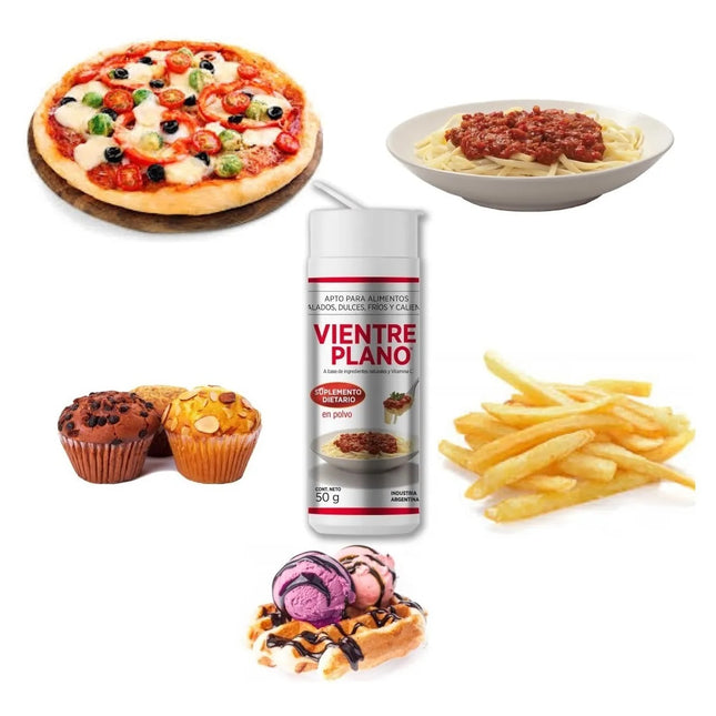 Vientre Plano suplemento Dietario Bloqueador de Carbohidratos (Polvo), 50 gr / 1,76 oz